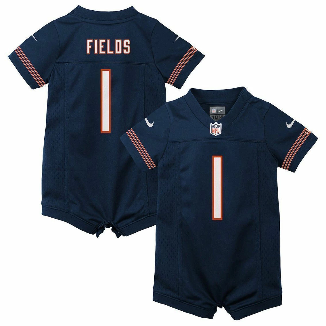 Nike Newborn & Infant Justin Fields Navy Chicago Bears Game Romper Jersey 3 Nike Newborn & Infant Justin Fields Navy Chicago Bears Game Romper Jersey