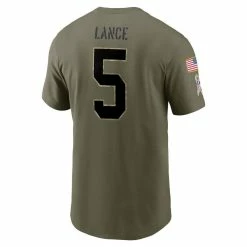 Nike Men's Trey Lance Olive San Francisco 49ers 2022 Salute To Service Name & Number T-Shirt 9 Nike Men's Trey Lance Olive San Francisco 49ers 2022 Salute To Service Name & Number T-Shirt -Fanatics DSCO1152056822 2068 ALT3