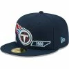 New Era Men's Navy Tennessee Titans Identity 59FIFTY Fitted Hat 1 New Era Men's Navy Tennessee Titans Identity 59FIFTY Fitted Hat -Fanatics DSCO1152075920 1320