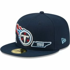 New Era Men's Navy Tennessee Titans Identity 59FIFTY Fitted Hat