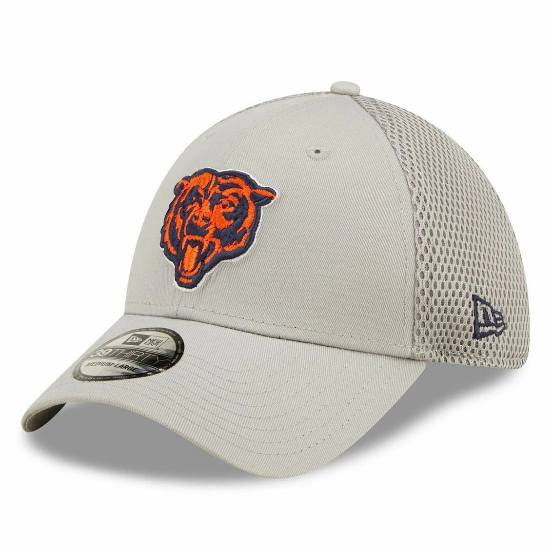 New Era Men's Gray Chicago Bears Team Neo 39THIRTY Flex Hat 3 New Era Men's Gray Chicago Bears Team Neo 39THIRTY Flex Hat