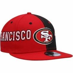 New Era Men's Scarlet/Black San Francisco 49ers Team Split 9FIFTY Snapback Hat 9 New Era Men's Scarlet/Black San Francisco 49ers Team Split 9FIFTY Snapback Hat -Fanatics DSCO1152076045 EH7S ALT3