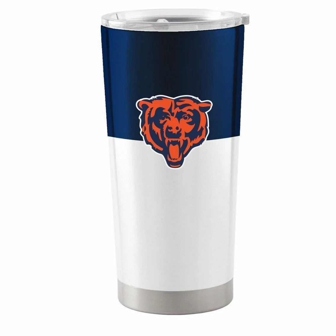 Logo Brands Chicago Bears 20oz. Colorblock Stainless Tumbler 4 Logo Brands Chicago Bears 20oz. Colorblock Stainless Tumbler - Image 2