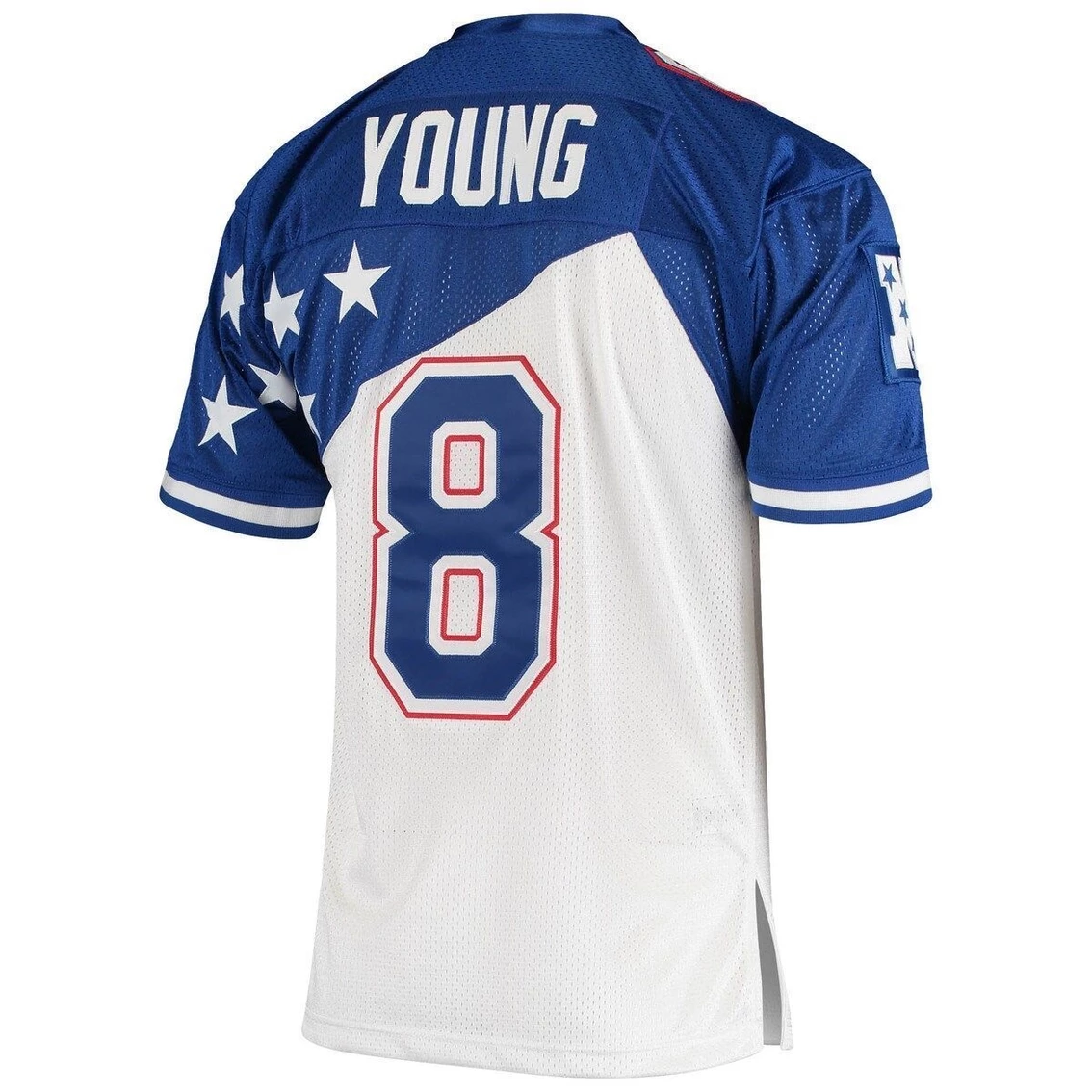 Mitchell & Ness Men's Steve Young White/Blue NFC 1994 Pro Bowl Authentic Jersey 6 Mitchell & Ness Men's Steve Young White/Blue NFC 1994 Pro Bowl Authentic Jersey - Image 4