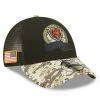 New Era Men's Black/Camo Chicago Bears 2022 Salute To Service 9FORTY Snapback Trucker Hat 1 New Era Men's Black/Camo Chicago Bears 2022 Salute To Service 9FORTY Snapback Trucker Hat -Fanatics DSCO1152090937 1007
