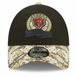 New Era Men's Black/Camo Chicago Bears 2022 Salute To Service 9FORTY Snapback Trucker Hat -Fanatics DSCO1152090937 1007 ALT2