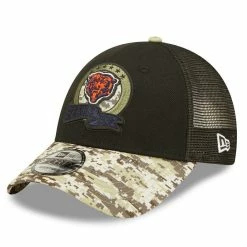 New Era Men's Black/Camo Chicago Bears 2022 Salute To Service 9FORTY Snapback Trucker Hat -Fanatics DSCO1152090937 1007 ALT3