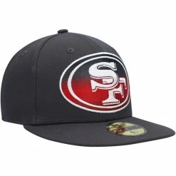 New Era Men's Graphite San Francisco 49ers Color Dim 59FIFTY Fitted Hat 9 New Era Men's Graphite San Francisco 49ers Color Dim 59FIFTY Fitted Hat -Fanatics DSCO1152433733 1925 ALT3