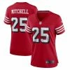 Nike Women's Elijah Mitchell Scarlet San Francisco 49ers Alternate Team Game Jersey