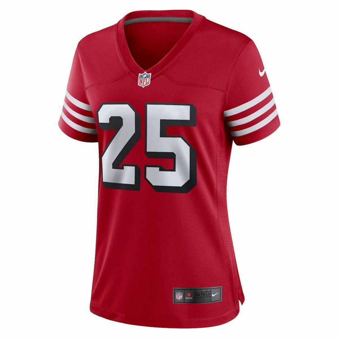 Nike Women's Elijah Mitchell Scarlet San Francisco 49ers Alternate Team Game Jersey 5 Nike Women's Elijah Mitchell Scarlet San Francisco 49ers Alternate Team Game Jersey - Image 3