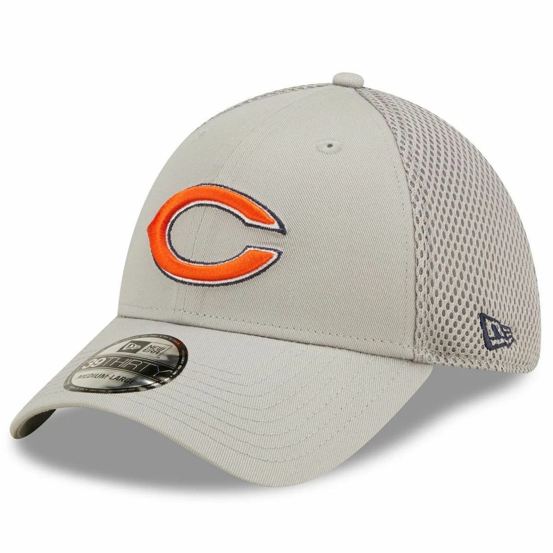 New Era Men's Gray Chicago Bears Team Neo 39THIRTY Flex Hat 4 New Era Men's Gray Chicago Bears Team Neo 39THIRTY Flex Hat - Image 2