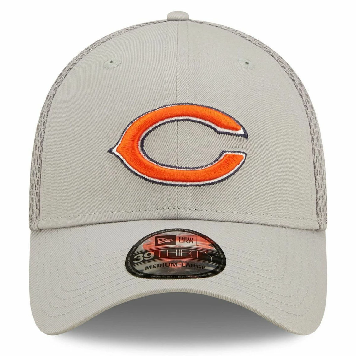 New Era Men's Gray Chicago Bears Team Neo 39THIRTY Flex Hat 5 New Era Men's Gray Chicago Bears Team Neo 39THIRTY Flex Hat - Image 3