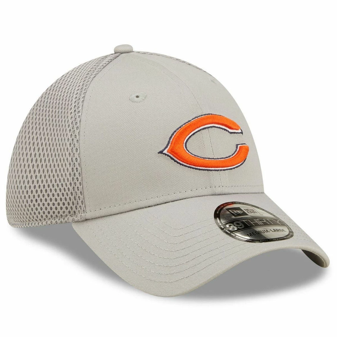 New Era Men's Gray Chicago Bears Team Neo 39THIRTY Flex Hat 6 New Era Men's Gray Chicago Bears Team Neo 39THIRTY Flex Hat - Image 4