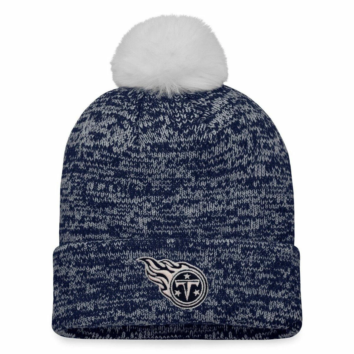Fanatics Branded Women's Navy Tennessee Titans Iconic Cuffed Knit Hat With Pom 3 Fanatics Branded Women's Navy Tennessee Titans Iconic Cuffed Knit Hat With Pom