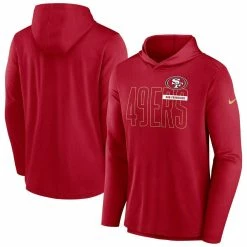 Nike Men's Scarlet San Francisco 49ers Performance Team Pullover Hoodie