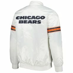 Starter Men's White Chicago Bears The Power Forward Full-Snap Jacket 9 Starter Men's White Chicago Bears The Power Forward Full-Snap Jacket -Fanatics DSCO1152636871 3550 ALT3
