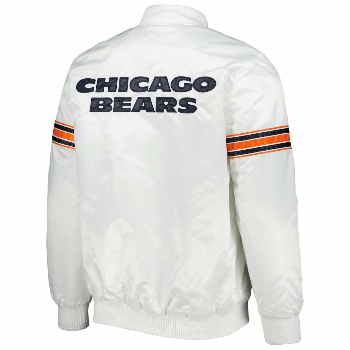 Starter Men's White Chicago Bears The Power Forward Full-Snap Jacket 6 Starter Men's White Chicago Bears The Power Forward Full-Snap Jacket - Image 4