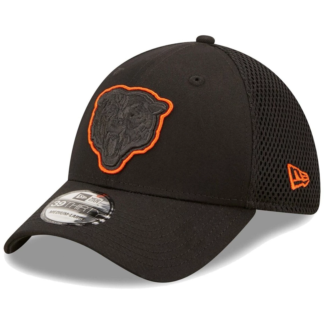 Men's New Era Black Chicago Bears Team Neo 39THIRTY Flex Hat 3 Men's New Era Black Chicago Bears Team Neo 39THIRTY Flex Hat