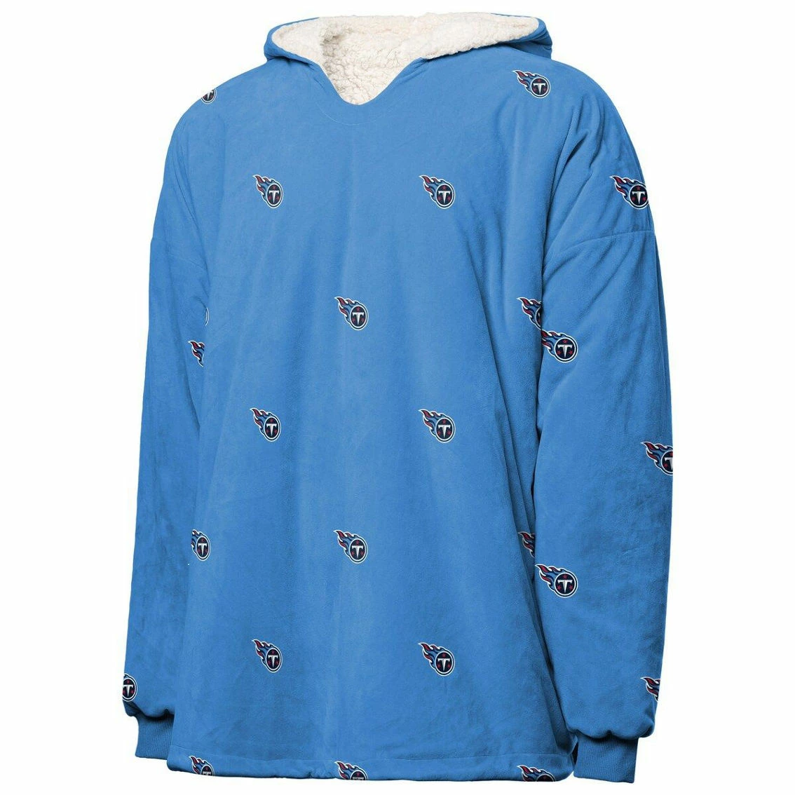 FOCO Tennessee Titans Repeat Print Reversible Hoodeez 5 FOCO Tennessee Titans Repeat Print Reversible Hoodeez - Image 3