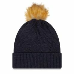 Women's New Era Navy Chicago Bears Snowy Cuffed Knit Hat With Pom -Fanatics DSCO1152705259 1320 ALT2