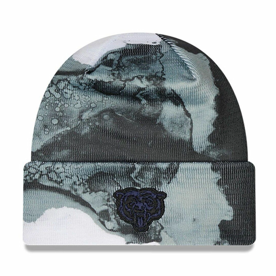 New Era Men's Black Chicago Bears 2022 Sideline Ink Dye Tonal Cuffed Knit Hat 5 New Era Men's Black Chicago Bears 2022 Sideline Ink Dye Tonal Cuffed Knit Hat - Image 3