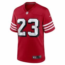Nike Men's Christian McCaffrey Scarlet San Francisco 49ers Alternate Game Player Jersey -Fanatics DSCO1152865066 2946 ALT2