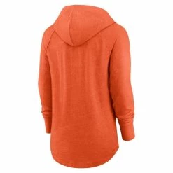 Women's Nike Orange Chicago Bears Minimal Statement Raglan Funnel Neck Pullover Hoodie -Fanatics DSCO1153008215 2294 ALT3