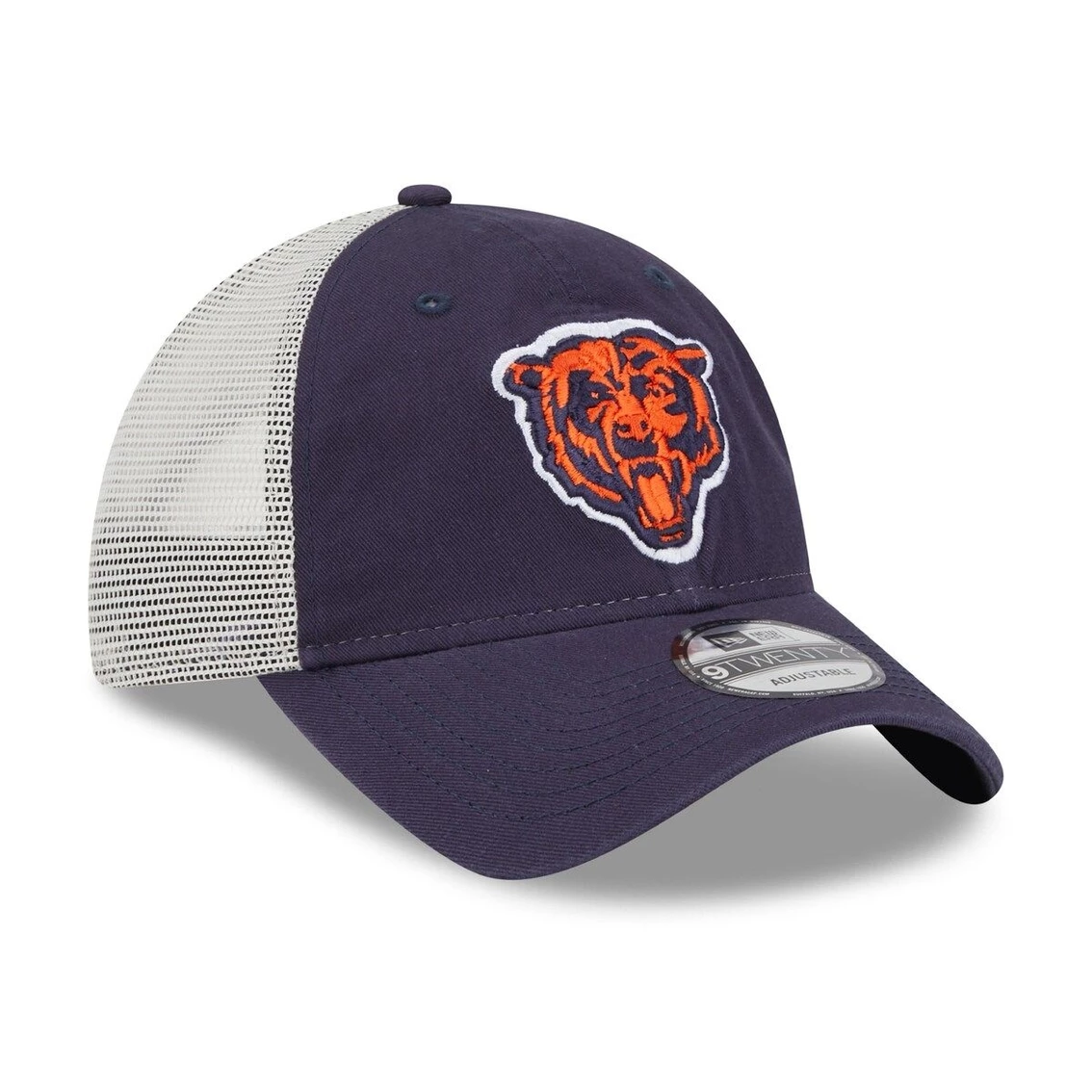 Men's New Era Navy/Natural Chicago Bears Loyal 9TWENTY Trucker Snapback Hat 6 Men's New Era Navy/Natural Chicago Bears Loyal 9TWENTY Trucker Snapback Hat - Image 4