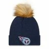 New Era Women's Navy Tennessee Titans Snowy Cuffed Knit Hat With Pom 2 New Era Women's Navy Tennessee Titans Snowy Cuffed Knit Hat With Pom -Fanatics DSCO1153008560 1320