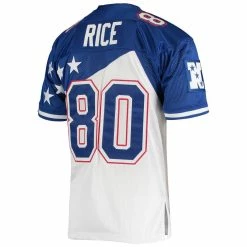 Mitchell & Ness Men's Jerry Rice White/Blue NFC 1994 Pro Bowl Authentic Jersey 9 Mitchell & Ness Men's Jerry Rice White/Blue NFC 1994 Pro Bowl Authentic Jersey -Fanatics DSCO1153008867 3550 ALT3
