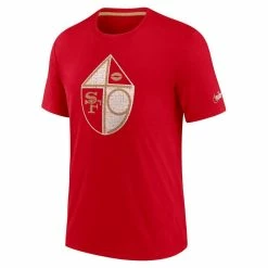 Nike Men's Scarlet San Francisco 49ers Playback Logo Tri-Blend T-Shirt -Fanatics DSCO1153009008 2946 ALT2