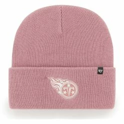 '47 Women's Pink Tennessee Titans Haymaker Cuffed Knit Hat