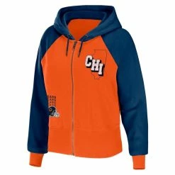 WEAR By Erin Andrews Women's Orange Chicago Bears Colorblock Full-Zip Hoodie 8 WEAR By Erin Andrews Women's Orange Chicago Bears Colorblock Full-Zip Hoodie -Fanatics DSCO1153009540 2294 ALT2