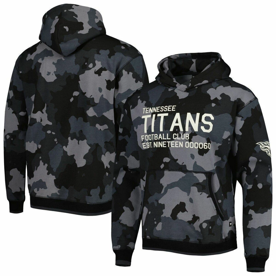 The Wild Collective Men's Black Tennessee Titans Camo Pullover Hoodie 4 The Wild Collective Men's Black Tennessee Titans Camo Pullover Hoodie - Image 2