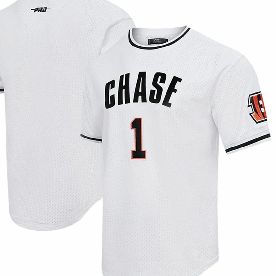 Pro Standard Men's Ja'Marr Chase White Cincinnati Bengals Mesh Player Name & Number Top 4 Pro Standard Men's Ja'Marr Chase White Cincinnati Bengals Mesh Player Name & Number Top - Image 2