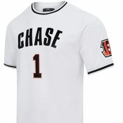Pro Standard Men's Ja'Marr Chase White Cincinnati Bengals Mesh Player Name & Number Top 8 Pro Standard Men's Ja'Marr Chase White Cincinnati Bengals Mesh Player Name & Number Top -Fanatics DSCO1153010255 3550 ALT2