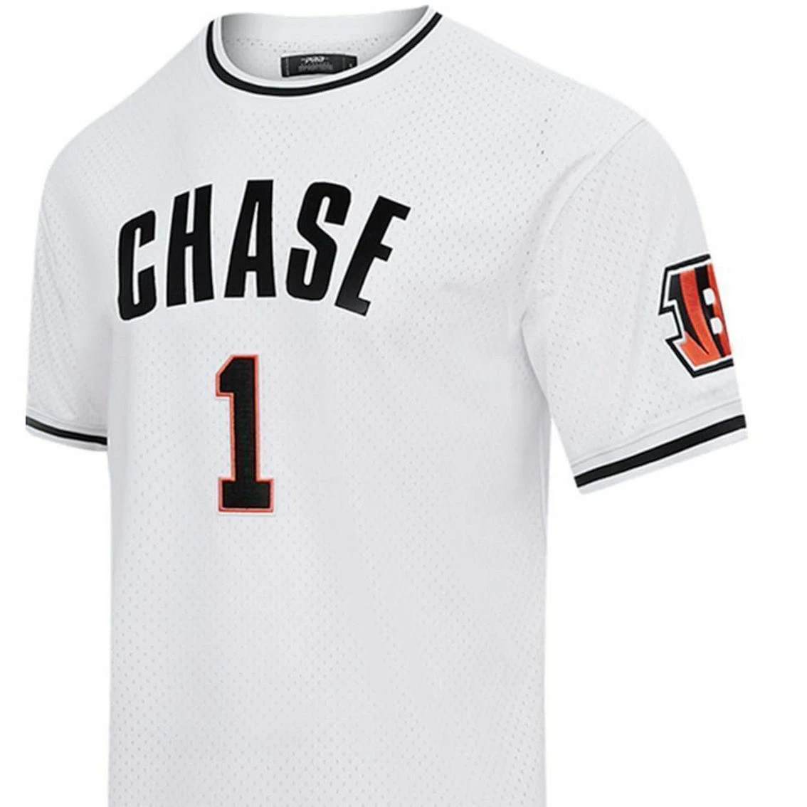 Pro Standard Men's Ja'Marr Chase White Cincinnati Bengals Mesh Player Name & Number Top 5 Pro Standard Men's Ja'Marr Chase White Cincinnati Bengals Mesh Player Name & Number Top - Image 3