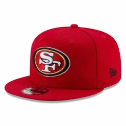 New Era Men's Scarlet San Francisco 49ers Basic 9FIFTY Adjustable Snapback Hat -Fanatics DSCO1153010658 2946 ALT1