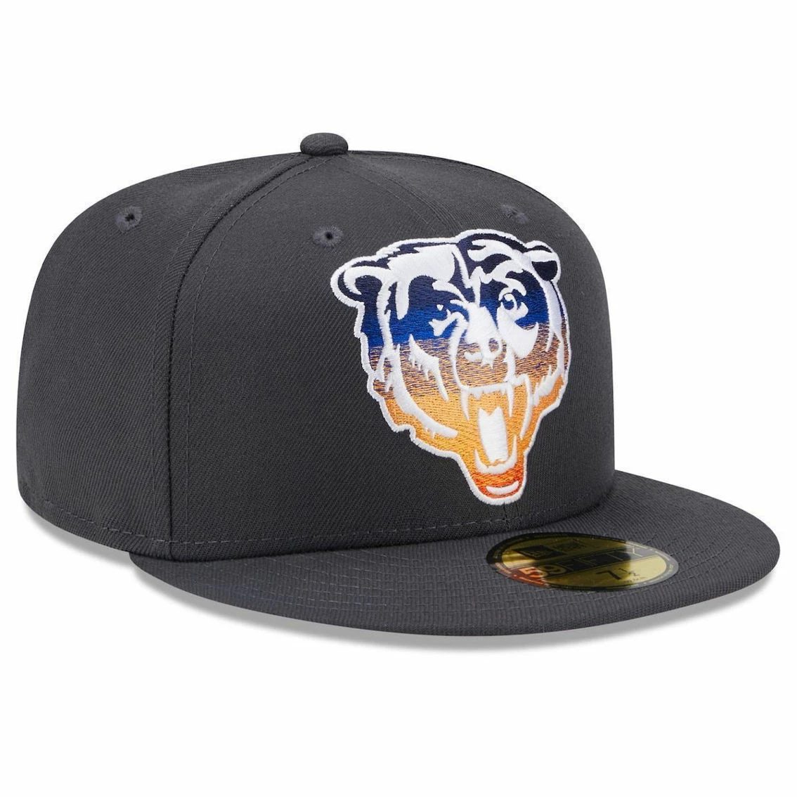 New Era Men's Graphite Chicago Bears Color Dim 59FIFTY Fitted Hat 6 New Era Men's Graphite Chicago Bears Color Dim 59FIFTY Fitted Hat - Image 4