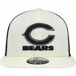 New Era Men's Cream/Black Chicago Bears Chrome Collection 9FIFTY Trucker Snapback Hat -Fanatics DSCO1153011137 6662 ALT2