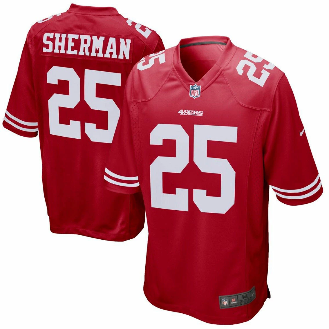 Nike Men's Richard Sherman San Francisco 49ers Game Player Jersey 3 Nike Men's Richard Sherman San Francisco 49ers Game Player Jersey