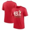 Nike Men's Heather Scarlet San Francisco 49ers Local Tri-Blend T-Shirt