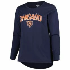Fanatics Branded Women's Navy Chicago Bears Plus Size Measure Distance Scoop Neck Long Sleeve T-Shirt 8 Fanatics Branded Women's Navy Chicago Bears Plus Size Measure Distance Scoop Neck Long Sleeve T-Shirt -Fanatics DSCO1153012889 1320 ALT2