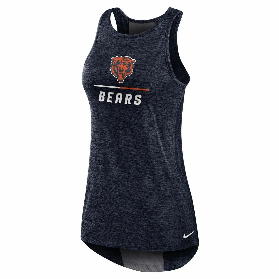 Women's Nike Navy Chicago Bears High Neck Performance Tank Top 5 Women's Nike Navy Chicago Bears High Neck Performance Tank Top - Image 3