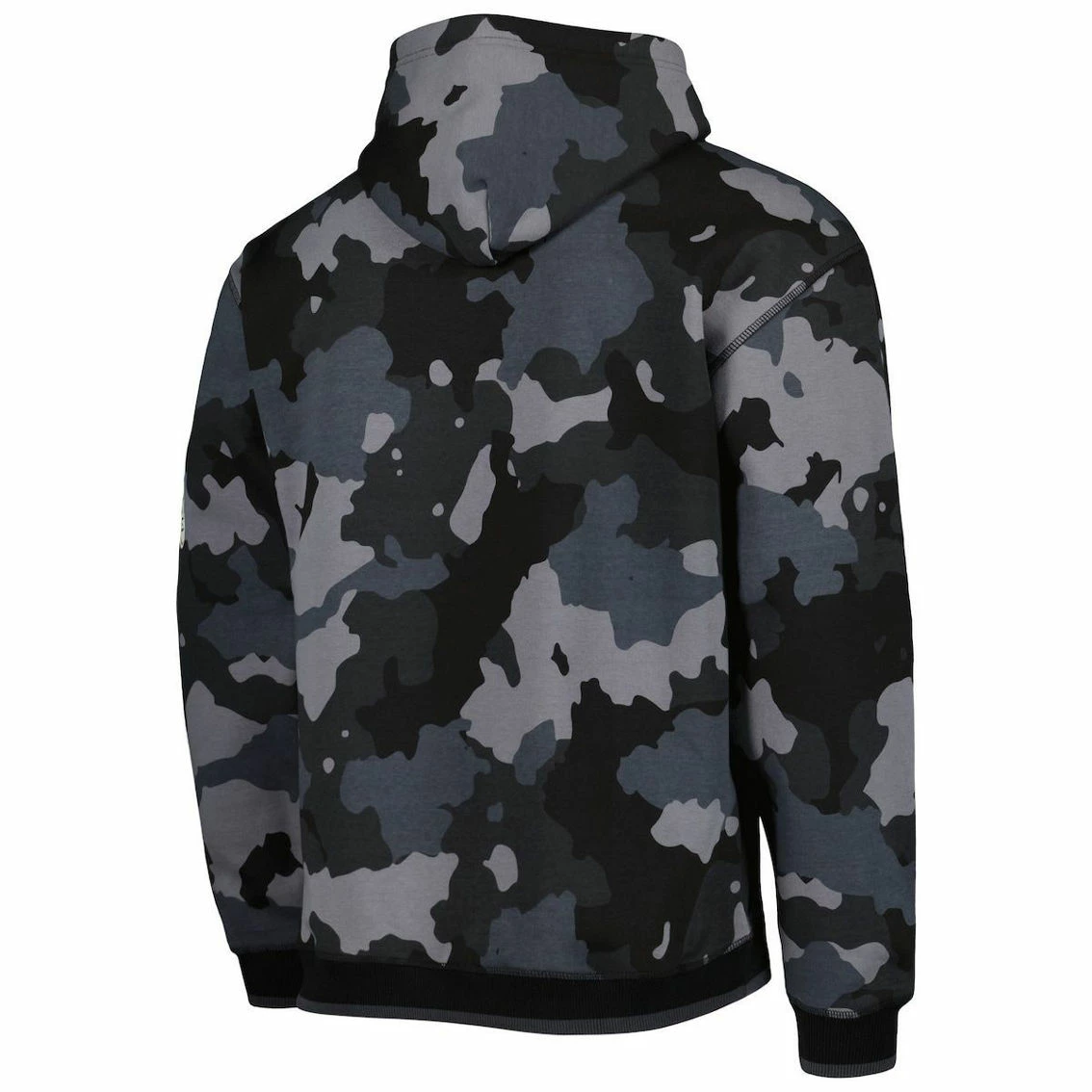 Men's The Wild Collective Black Chicago Bears Camo Pullover Hoodie 6 Men's The Wild Collective Black Chicago Bears Camo Pullover Hoodie - Image 4