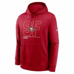 Nike Men's Scarlet San Francisco 49ers City Code Club Fleece Pullover Hoodie 8 Nike Men's Scarlet San Francisco 49ers City Code Club Fleece Pullover Hoodie -Fanatics DSCO1153014280 2946 ALT2