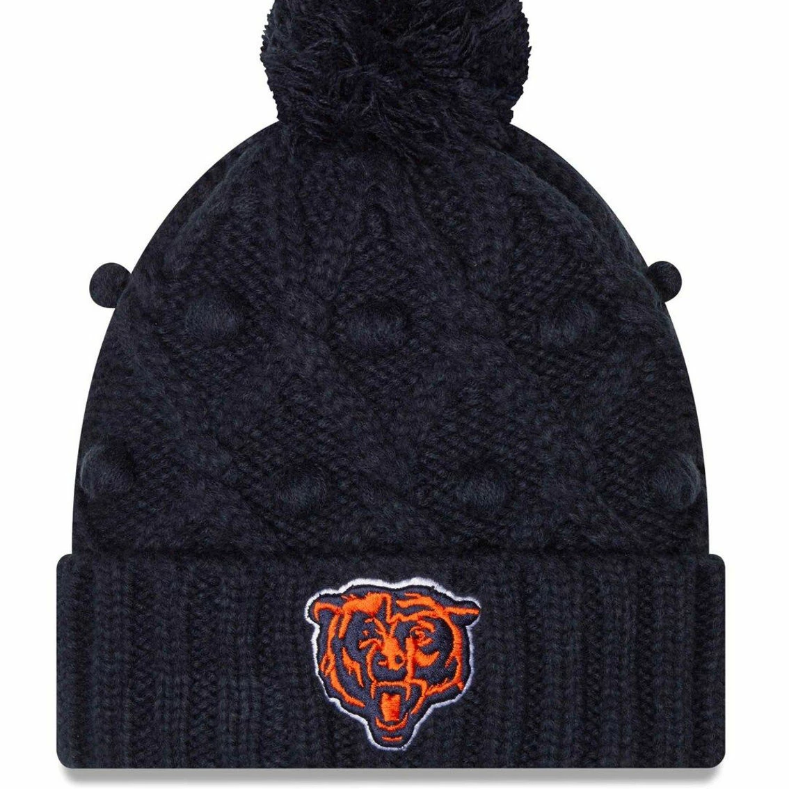 New Era Women's Navy Chicago Bears Toasty Cuffed Knit Hat With Pom 4 New Era Women's Navy Chicago Bears Toasty Cuffed Knit Hat With Pom - Image 2