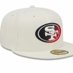 New Era Men's Cream San Francisco 49ers Chrome Color Dim 59FIFTY Fitted Hat 9 New Era Men's Cream San Francisco 49ers Chrome Color Dim 59FIFTY Fitted Hat -Fanatics DSCO1153014651 6662 ALT3