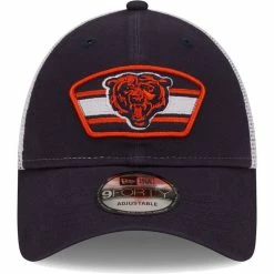 Men's New Era Navy/White Chicago Bears Logo Patch Trucker 9FORTY Snapback Hat 8 Men's New Era Navy/White Chicago Bears Logo Patch Trucker 9FORTY Snapback Hat -Fanatics DSCO1153015365 GZKZ ALT2