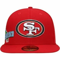 New Era Men's Scarlet San Francisco 49ers Stateview 59FIFTY Fitted Hat 8 New Era Men's Scarlet San Francisco 49ers Stateview 59FIFTY Fitted Hat -Fanatics DSCO1153015553 2946 ALT2